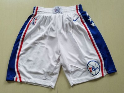 Maillot De Basket Philadelphia 76ers Nike Blanc Short